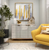 FRAMED WALL ART WITH GOLD FRAME