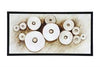 ABSTRACT WALL DECOR WITH BLACK FRAME