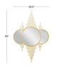 GOLD METAL GEOMETRIC ROOM WALL MIRROR