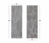 GRAY WOODEN LEAF INTRICATELY CARVED HOME WALL DECOR, 2 ASSORTED